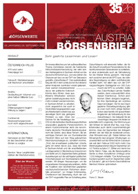 Austria Börsenbrief Nr. 35 vom 09.09.2026