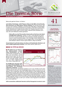 Die Termin-Börse Nr. 41 vom 09.10.2026