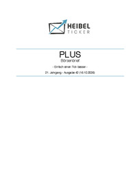 Heibel-Ticker PLUS Nr. 42 vom 16.10.2026