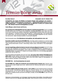 Termin-Börse daily vom 01.10.2026