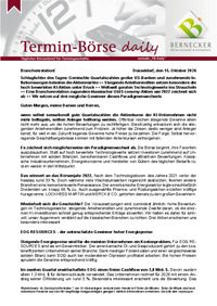 Termin-Börse daily vom 15.10.2026