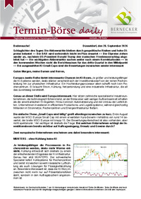 Termin-Börse daily vom 28.09.2026